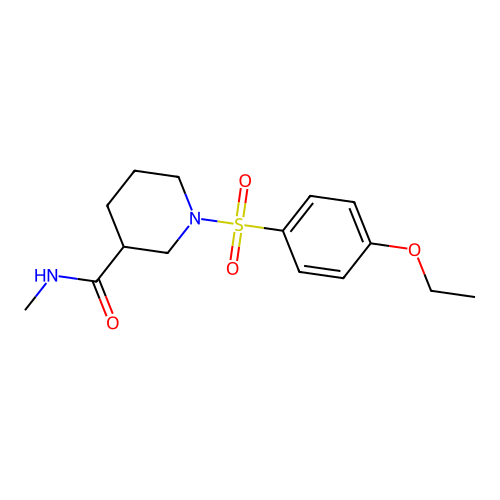 1-[(4-ethoxyphenyl)sulfonyl]-N-methylpiperidine-3-carboxamide structure