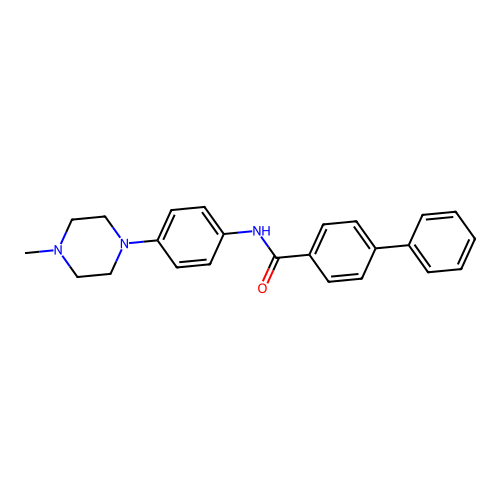 N-[4-(4-methylpiperazin-1-yl)phenyl]-4-phenylbenzamide structure