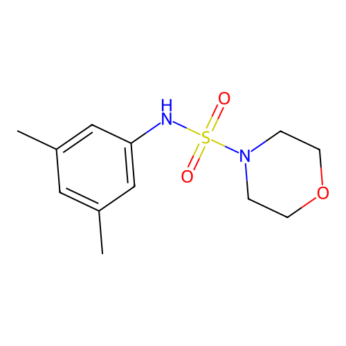 N-(3,5-dimethylphenyl)morpholine-4-sulfonamide structure