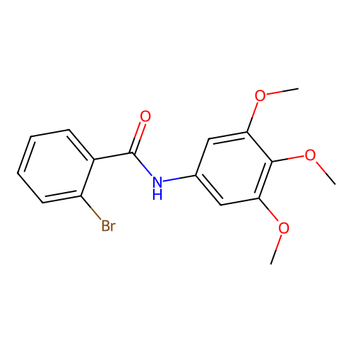 2-bromo-N-(3,4,5-trimethoxyphenyl)benzamide structure
