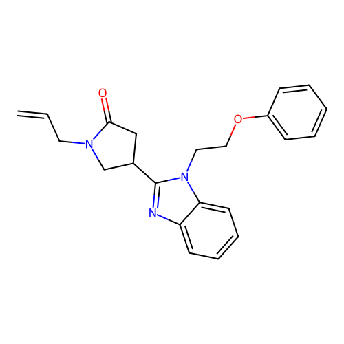 4-[1-(2-Phenoxyethyl)benzimidazol-2-yl]-1-prop-2-enylpyrrolidin-2-one structure