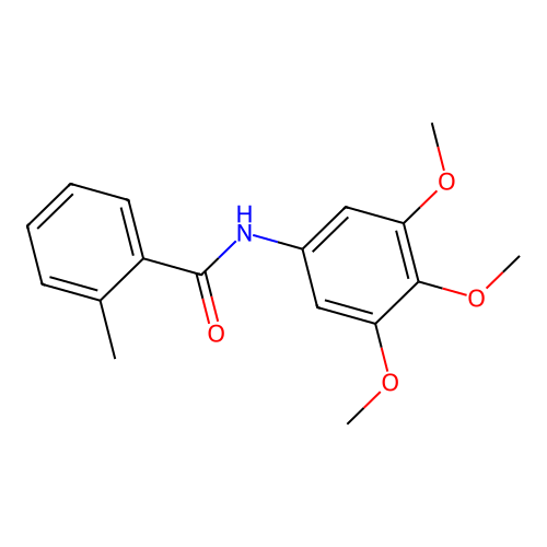 2-methyl-N-(3,4,5-trimethoxyphenyl)benzamide structure