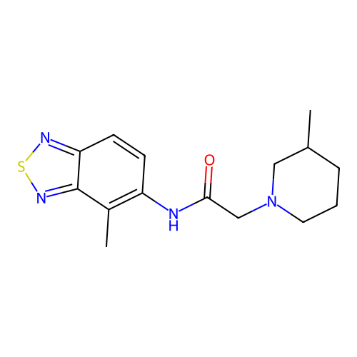 N-(4-methyl-2,1,3-benzothiadiazol-5-yl)-2-(3-methylpiperidin-1-yl)acetamide structure