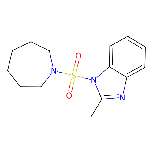 1-(Azepan-1-ylsulfonyl)-2-methylbenzimidazole structure