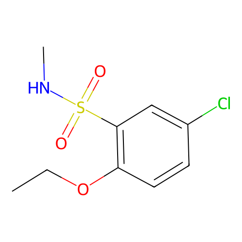 5-chloro-2-ethoxy-N-methylbenzenesulfonamide structure