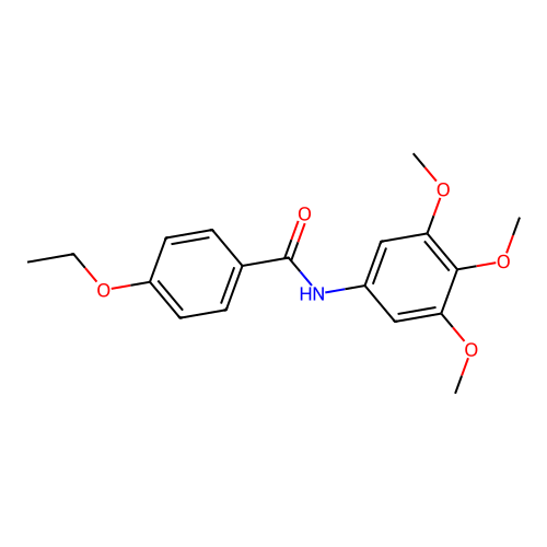 4-ethoxy-N-(3,4,5-trimethoxyphenyl)benzamide structure