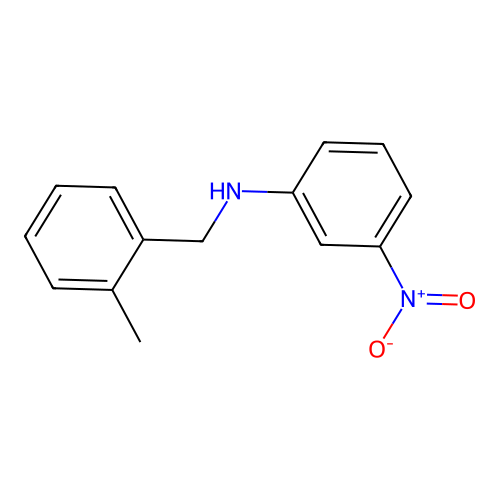 N-(2-methylbenzyl)-3-nitroaniline structure