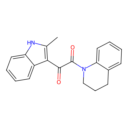 1-(3,4-dihydroquinolin-1(2H)-yl)-2-(2-methyl-1H-indol-3-yl)ethane-1,2-dione structure