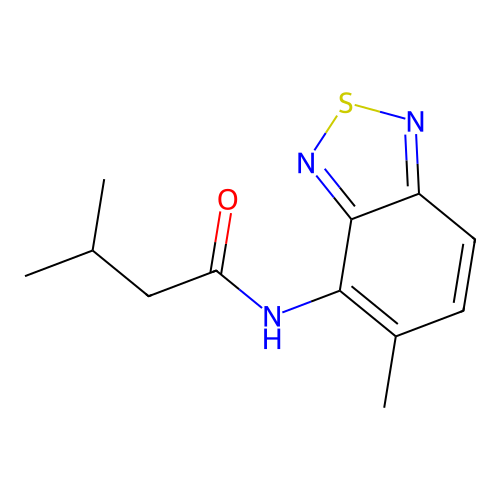 3-methyl-N-(5-methyl-2,1,3-benzothiadiazol-4-yl)butanamide structure