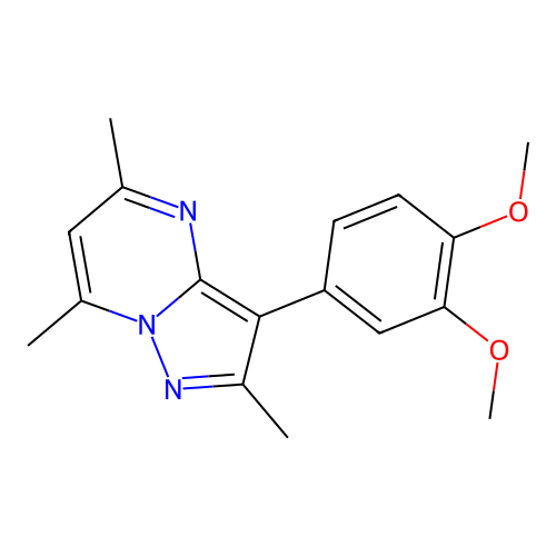 3-(3,4-Dimethoxyphenyl)-2,5,7-trimethylpyrazolo[1,5-a]pyrimidine structure