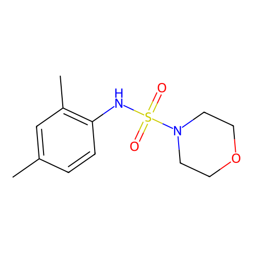 N-(2,4-dimethylphenyl)morpholine-4-sulfonamide structure