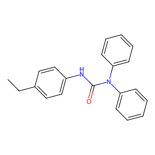 3-(4-Ethylphenyl)-1,1-diphenylurea structure