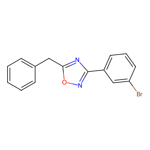 5-Benzyl-3-(3-bromophenyl)-1,2,4-oxadiazole structure