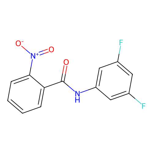 N-(3,5-difluorophenyl)-2-nitrobenzamide structure