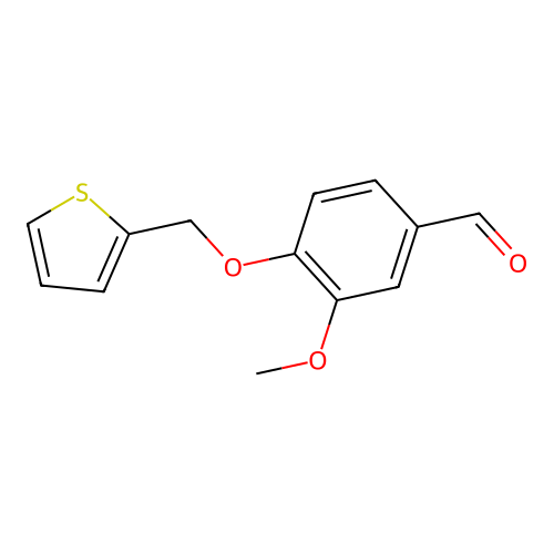 3-Methoxy-4-(thiophen-2-ylmethoxy)benzaldehyde structure