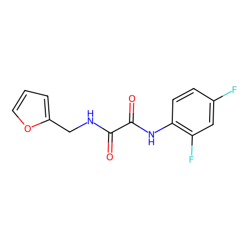 N1-(2,4-difluorophenyl)-N2-(furan-2-ylmethyl)oxalamide structure