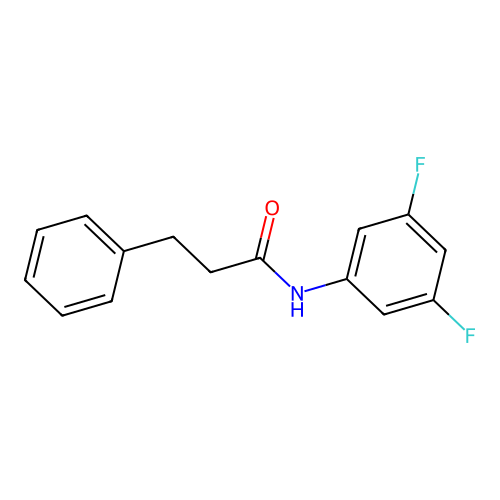 N-(3,5-difluorophenyl)-3-phenylpropanamide structure