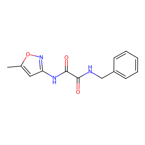 N-benzyl-N'-(5-methyl-1,2-oxazol-3-yl)ethanediamide structure