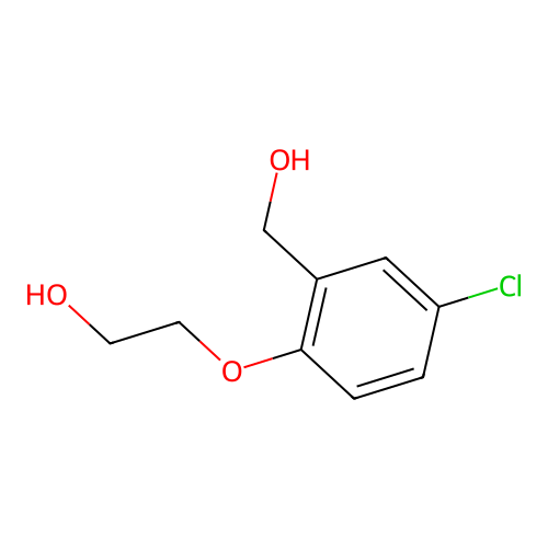 2-[4-Chloro-2-(hydroxymethyl)phenoxy]ethanol structure