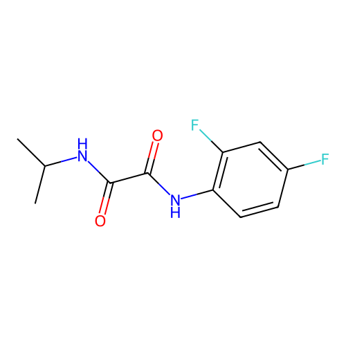 N1-(2,4-difluorophenyl)-N2-isopropyloxalamide structure