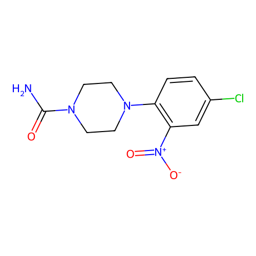 4-(4-Chloro-2-nitrophenyl)piperazine-1-carboxamide structure