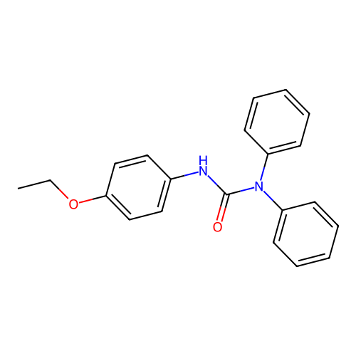 N'-(4-ethoxyphenyl)-N,N-diphenylurea structure