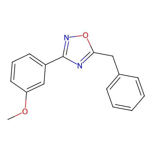 5-Benzyl-3-(3-methoxyphenyl)-1,2,4-oxadiazole structure