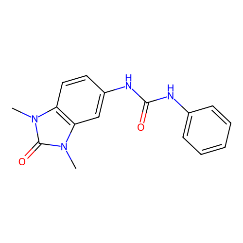 1-(1,3-Dimethyl-2-oxobenzimidazol-5-yl)-3-phenylurea structure