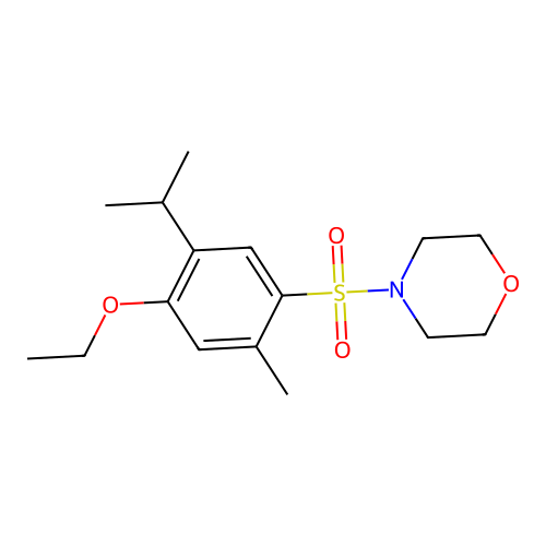4-[(4-Ethoxy-5-isopropyl-2-methylphenyl)sulfonyl]morpholine structure