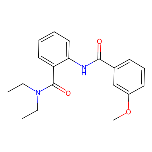 N,N-diethyl-2-[(3-methoxybenzoyl)amino]benzamide structure