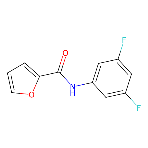 N-(3,5-difluorophenyl)furan-2-carboxamide structure