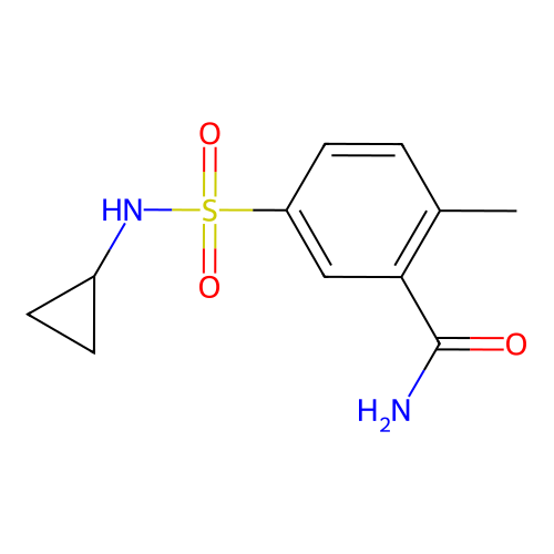 5-(Cyclopropylsulfamoyl)-2-methylbenzamide structure