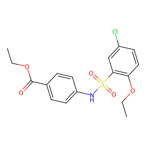 Ethyl 4-(5-chloro-2-ethoxybenzenesulfonamido)benzoate structure