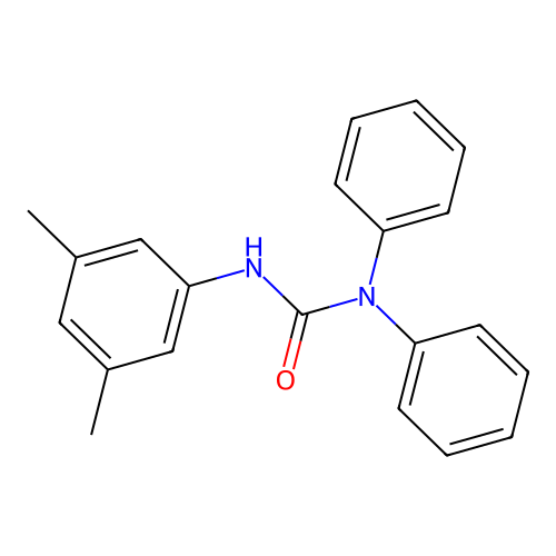 3-(3,5-Dimethylphenyl)-1,1-diphenylurea structure