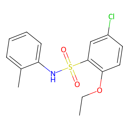 5-chloro-2-ethoxy-N-(2-methylphenyl)benzenesulfonamide structure