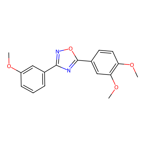 5-(3,4-Dimethoxyphenyl)-3-(3-methoxyphenyl)-1,2,4-oxadiazole structure