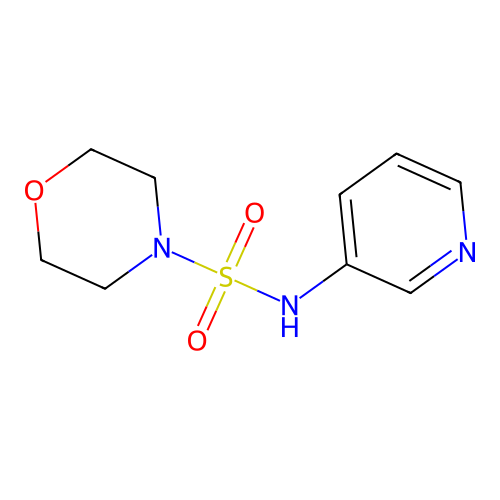 N-pyridin-3-ylmorpholine-4-sulfonamide structure