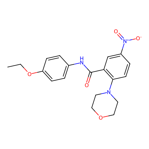 N-(4-ethoxyphenyl)-2-morpholin-4-yl-5-nitrobenzamide structure