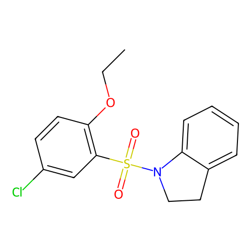 1-[(5-Chloro-2-ethoxyphenyl)sulfonyl]indoline structure