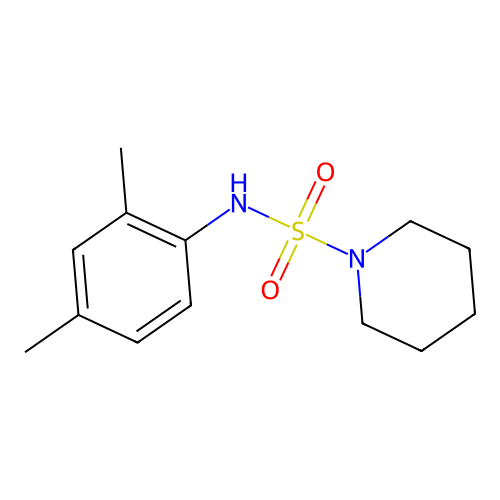 N-(2,4-dimethylphenyl)piperidine-1-sulfonamide structure