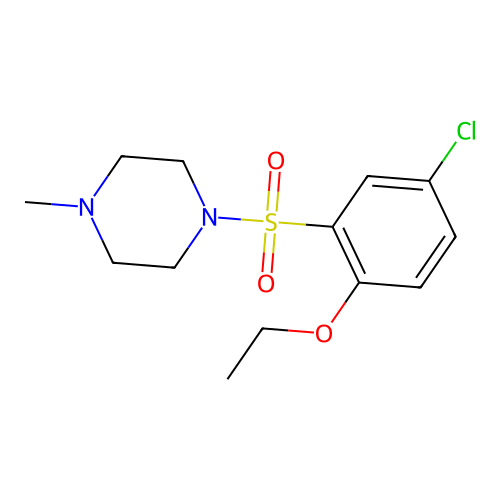 1-((5-Chloro-2-ethoxyphenyl)sulfonyl)-4-methylpiperazine structure