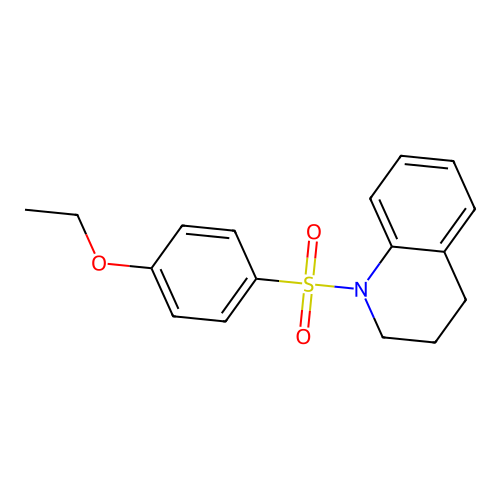 1-(4-ethoxyphenyl)sulfonyl-3,4-dihydro-2H-quinoline structure
