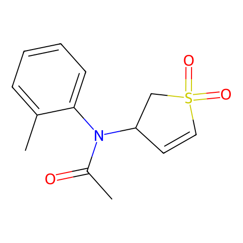 N-(1,1-dioxido-2,3-dihydrothiophen-3-yl)-N-(o-tolyl)acetamide structure