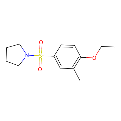 1-(4-Ethoxy-3-methylphenyl)sulfonylpyrrolidine structure