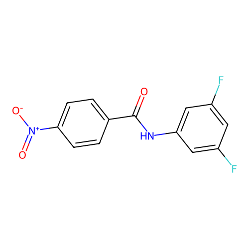 N-(3,5-difluorophenyl)-4-nitrobenzamide structure
