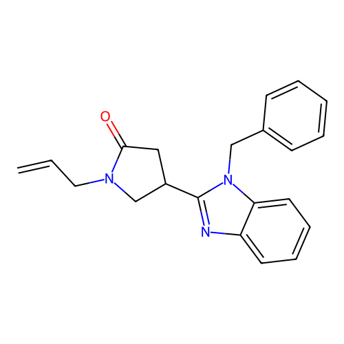 4-(1-Benzylbenzimidazol-2-yl)-1-prop-2-enylpyrrolidin-2-one structure