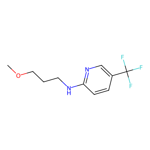 N-(3-methoxypropyl)-5-(trifluoromethyl)pyridin-2-amine structure