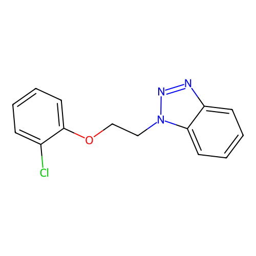1-[2-(2-Chlorophenoxy)ethyl]benzotriazole structure