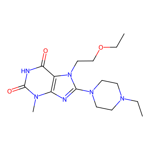 7-(2-Ethoxyethyl)-8-(4-ethylpiperazin-1-yl)-3-methylpurine-2,6-dione structure