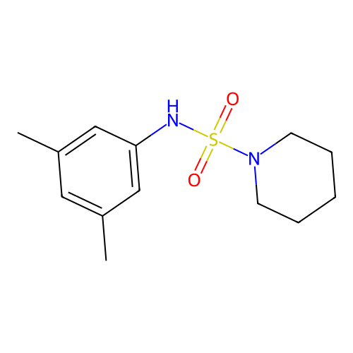 N-(3,5-dimethylphenyl)piperidine-1-sulfonamide structure